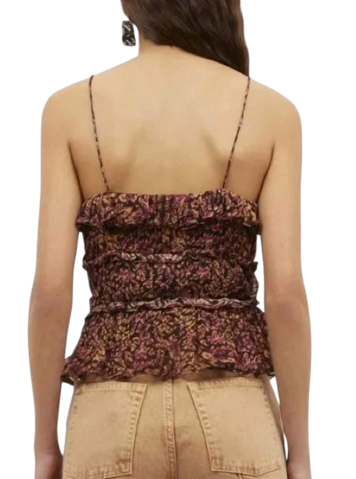 Ulla Johnson Della Top - Pomegranate