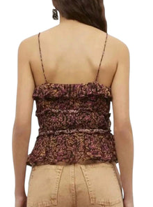 Ulla Johnson Della Top - Pomegranate