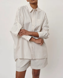 Herskind Lex Shirt - Creme Pinstripe