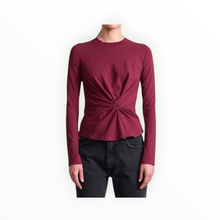 Apiece Apart Long Sleeve Volta Top - Cherry