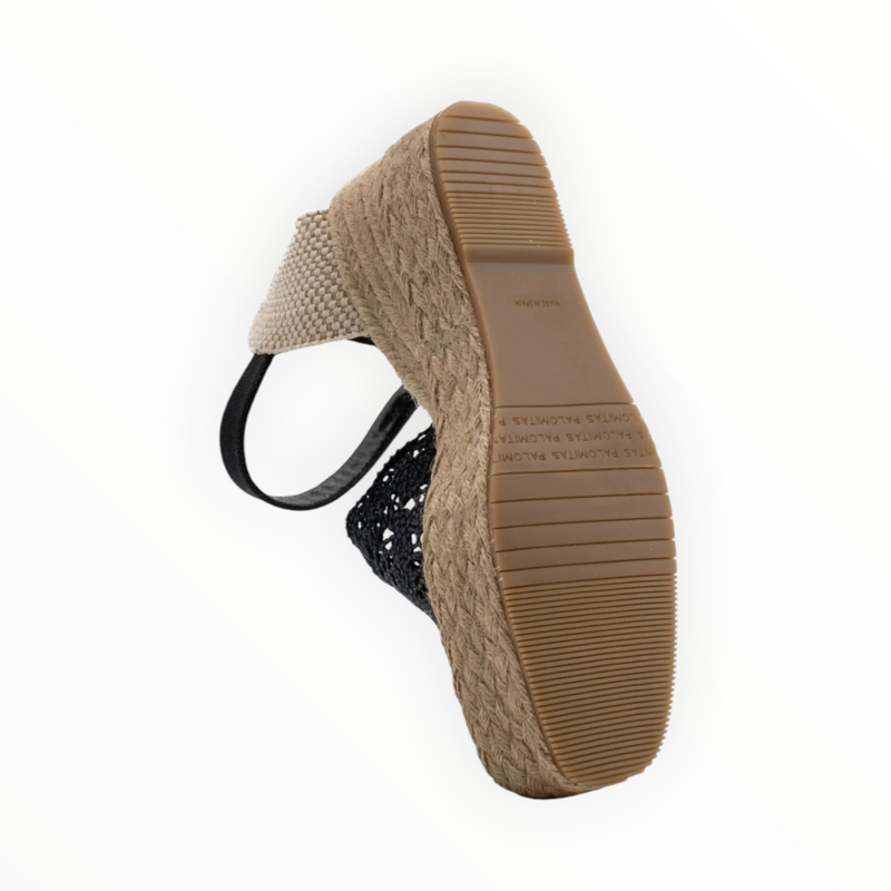 Palomitas By Paloma Barceló Kleo Tejido Crochet Sandal - Black