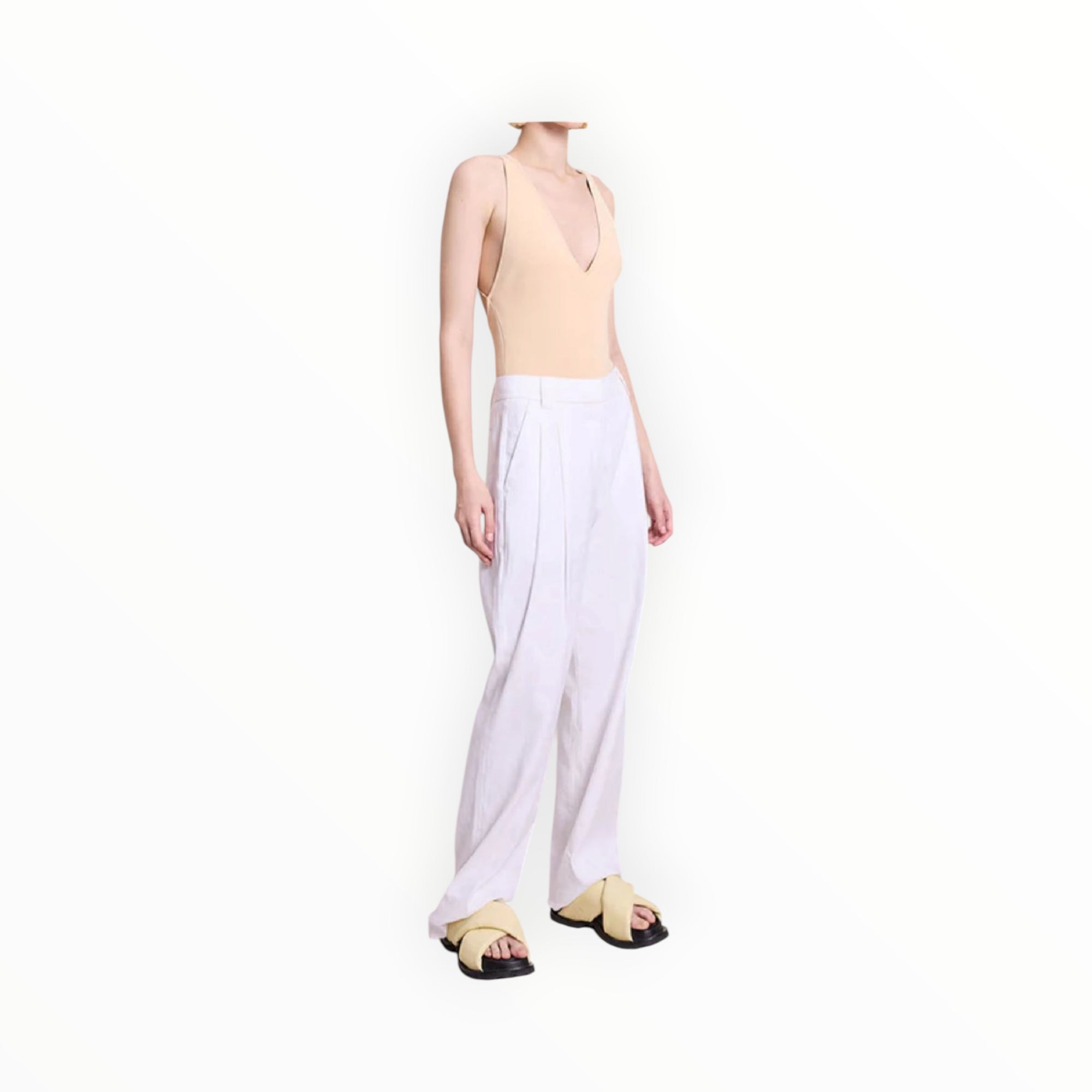 A.L.C Mateo Linen Pant - White