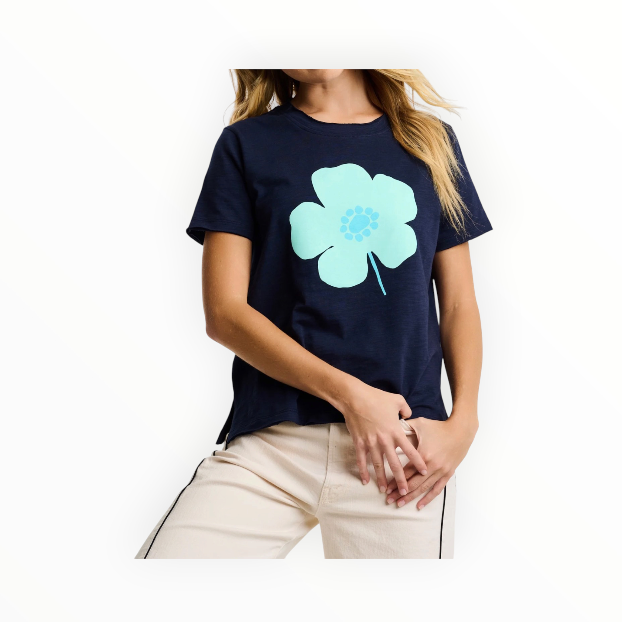 Lisa Todd Posy Posse T-Shirt - Navy