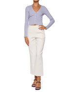 SIMKHAI Evie Cropped Pant - White