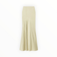 Nanushka Harlow Crinkled-Satin Skirt - Green Tea