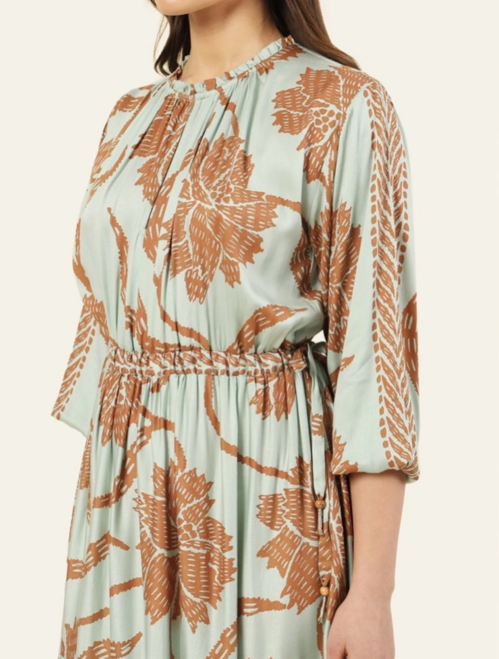 Omika Nina Midi Dress - Nia Seafoam