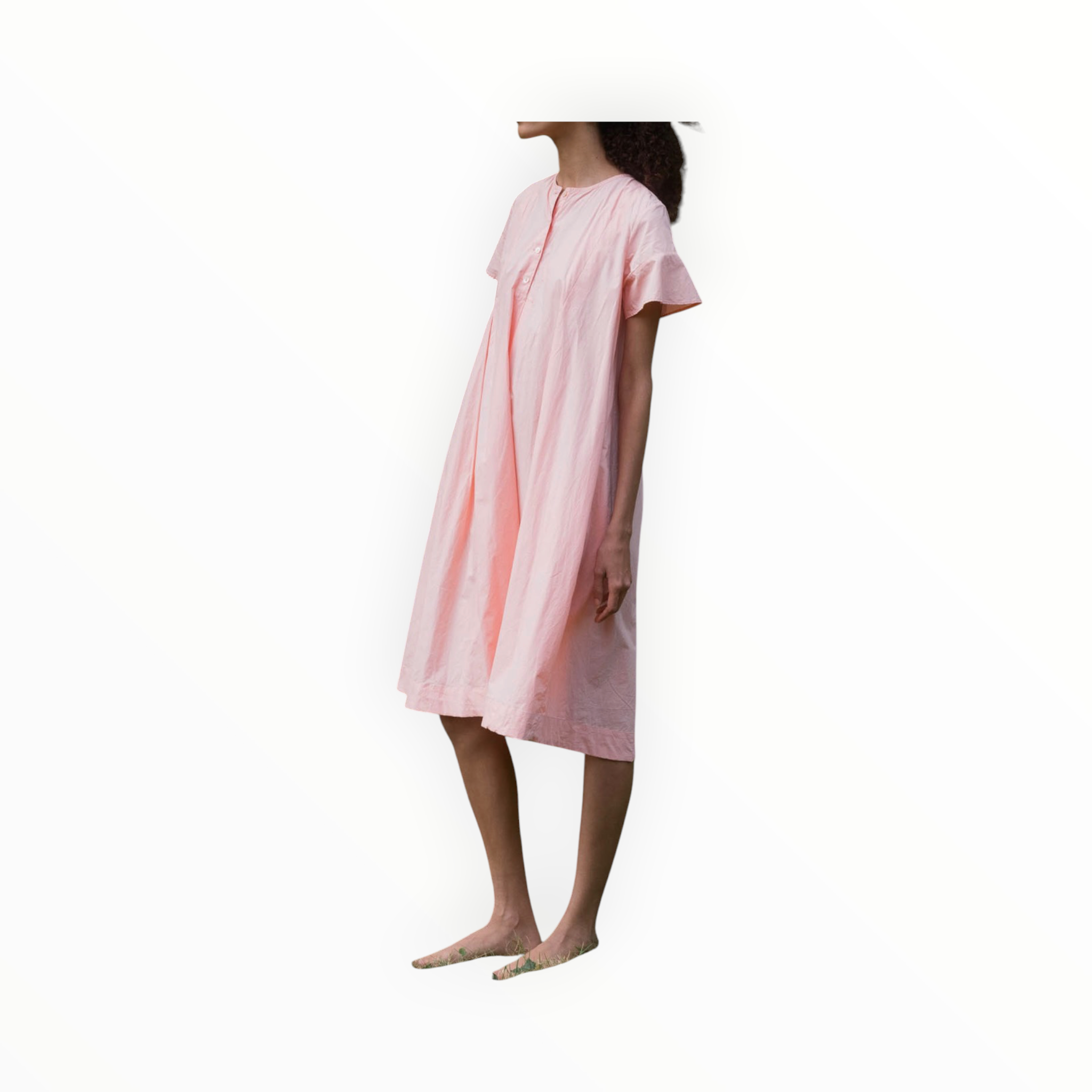 sula Dolls Dress - Orange Tiny Check