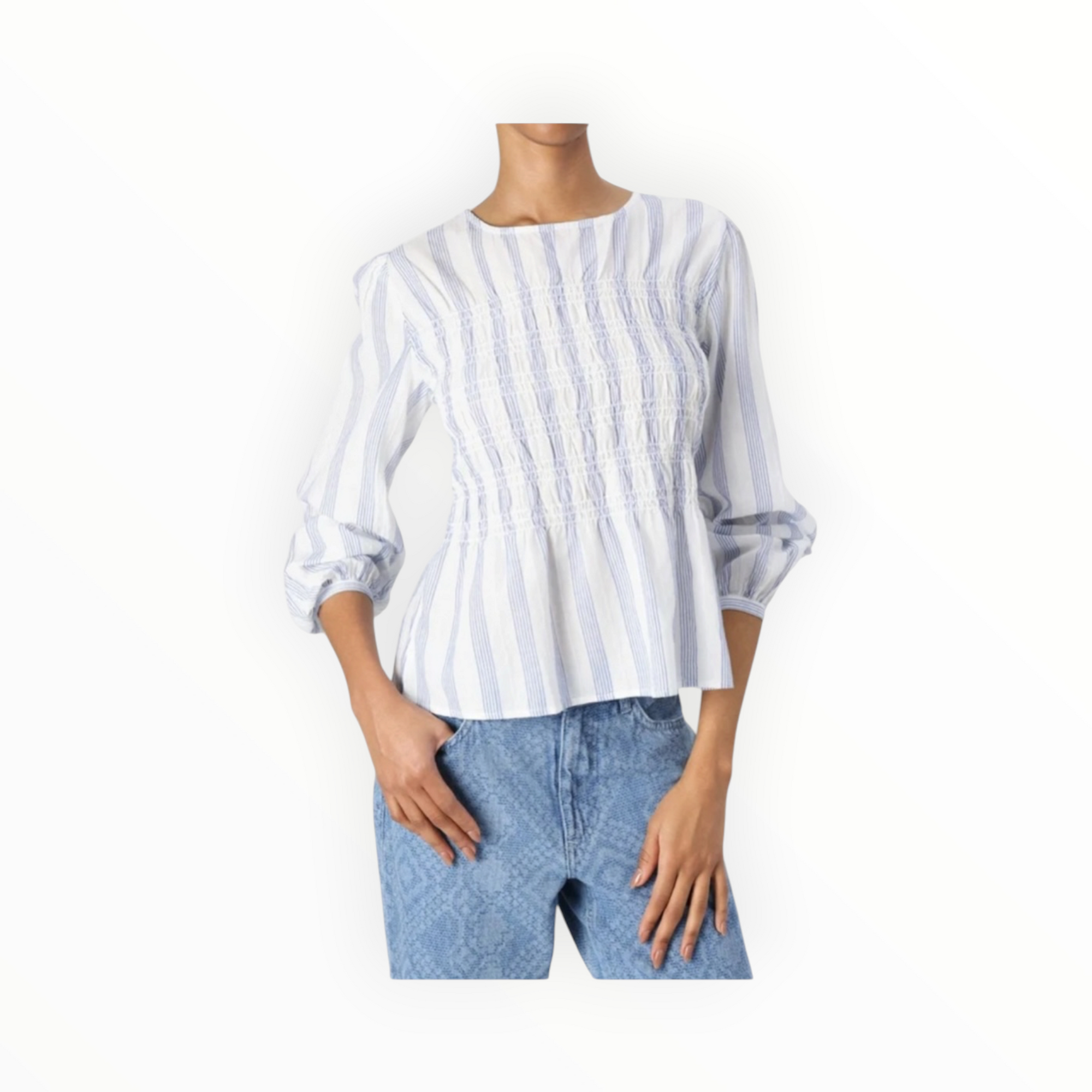 ICHI Rebekka Blouse - Cloud Dancer
