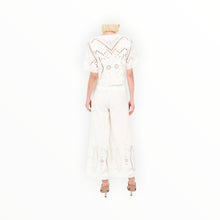 Christy Lynn Dylan Pant - Blanc Embroidery