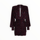 Sabina Musayev Capella Puff Sleeve Dress - Black Print
