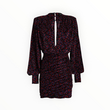 Sabina Musayev Capella Puff Sleeve Dress - Black Print