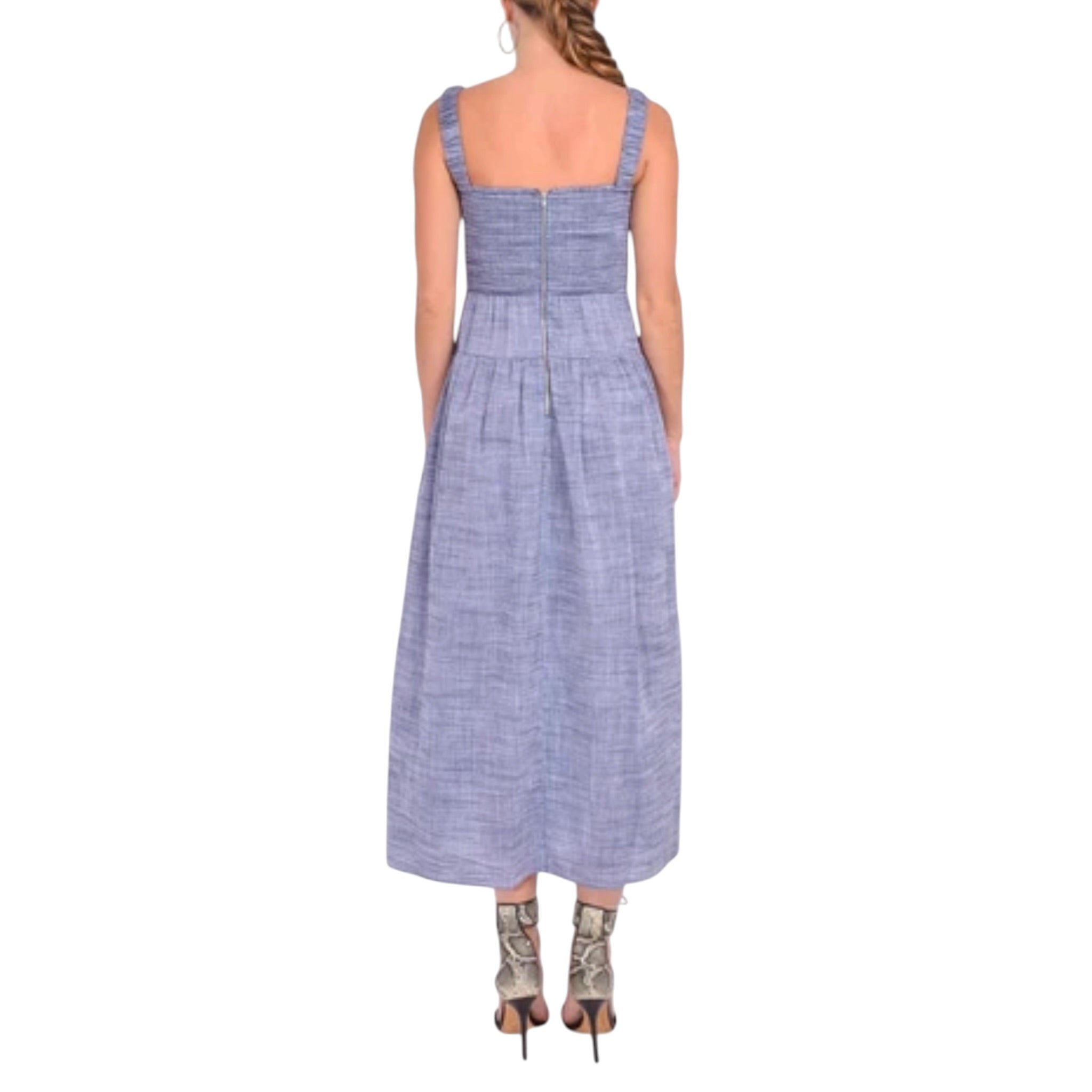 Gilner Farrar Julien Dress - Blue Chambray