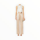 SIMKHAI McKinnon Tie Neck Top - Ivory
