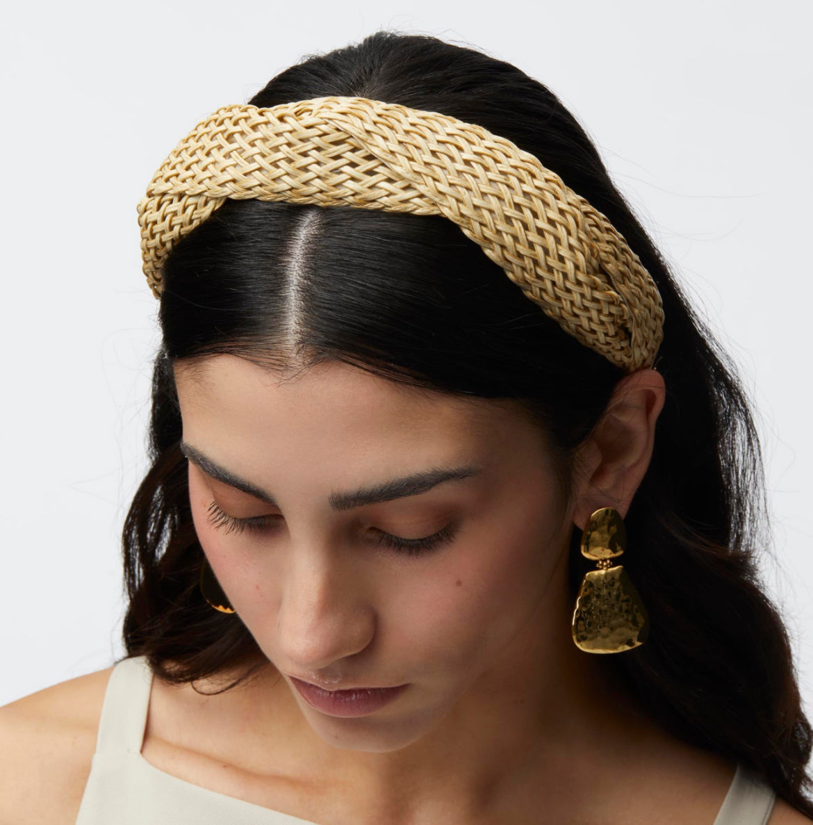 Lele Sadoughi Natural Marlene Wicker Headband