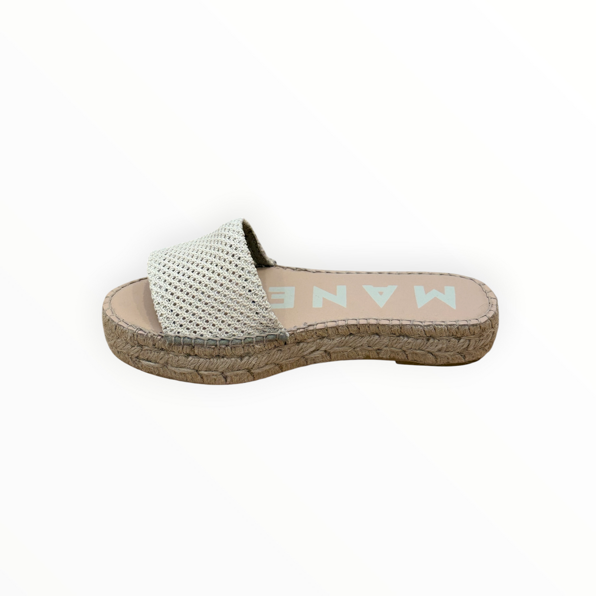 Manebí Double Sole Slides - Cream Net