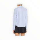 WE-AR4 The Rebel Striped Wool Shirt - Blue Stripe