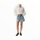 Pistola Saige High Rise A-Line Shorts - French Riviera