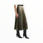 Margaret O'Leary Pleated Skirt - Metallic