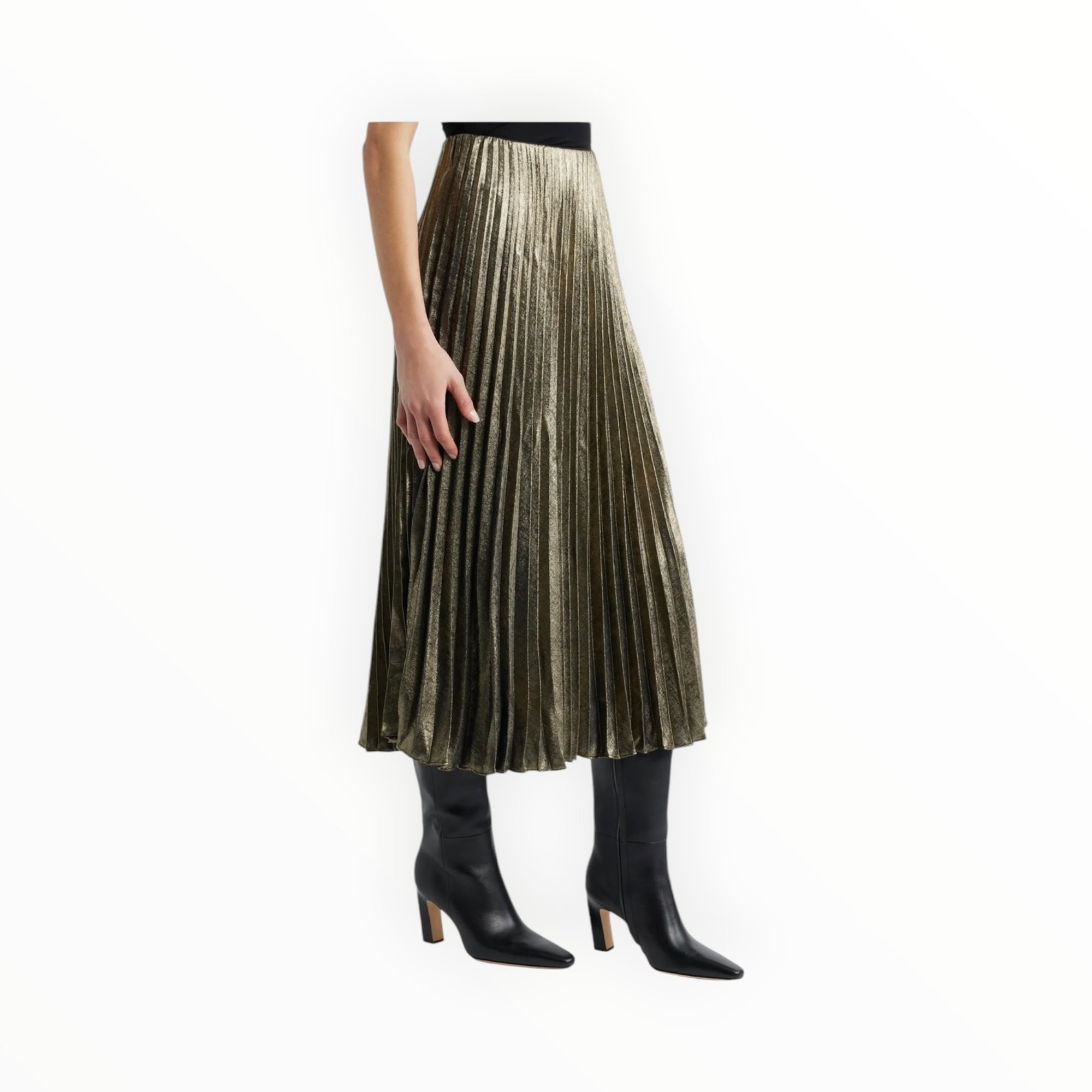 Margaret O'Leary Pleated Skirt - Metallic