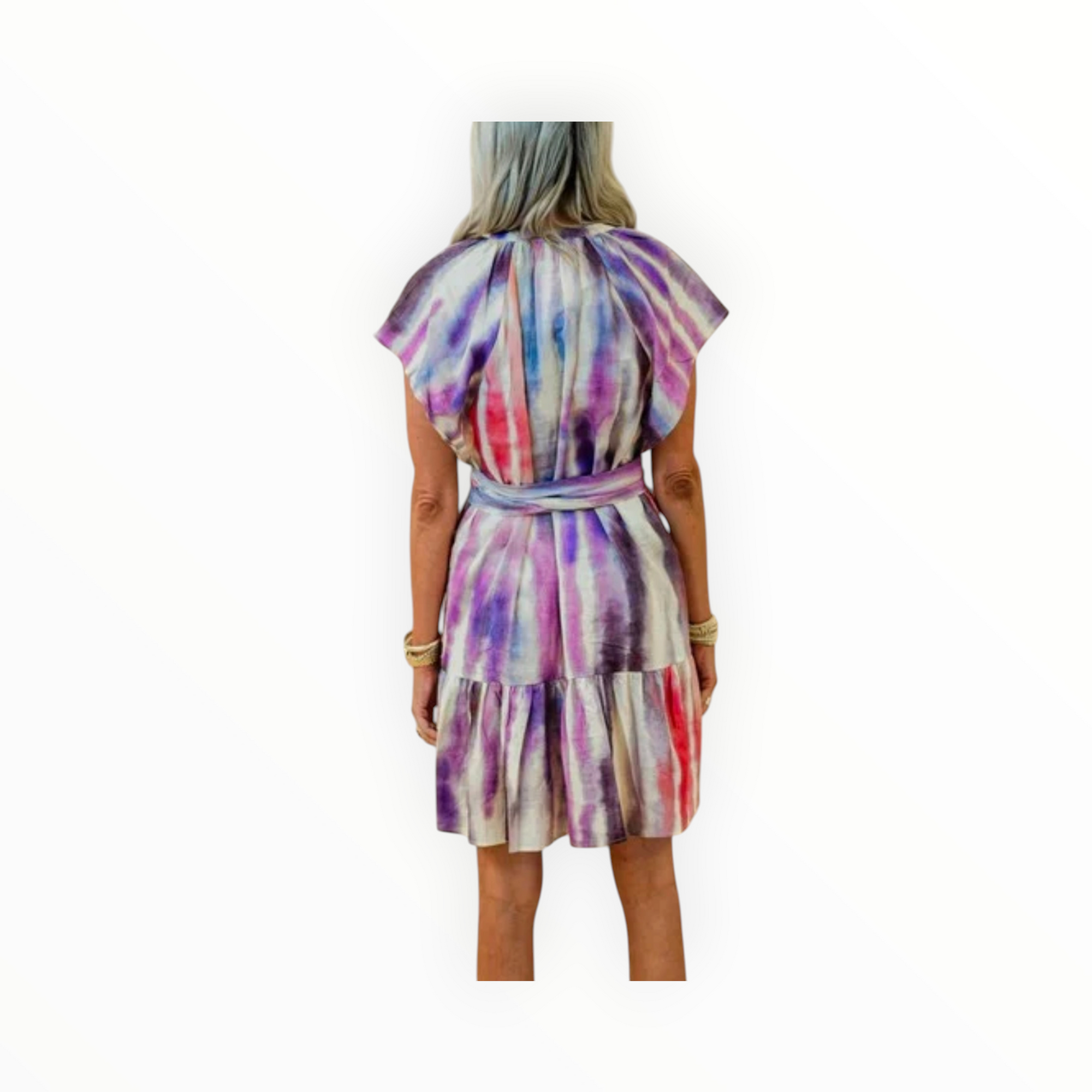 Suncoo Celena Dress - Mauve Rainbow