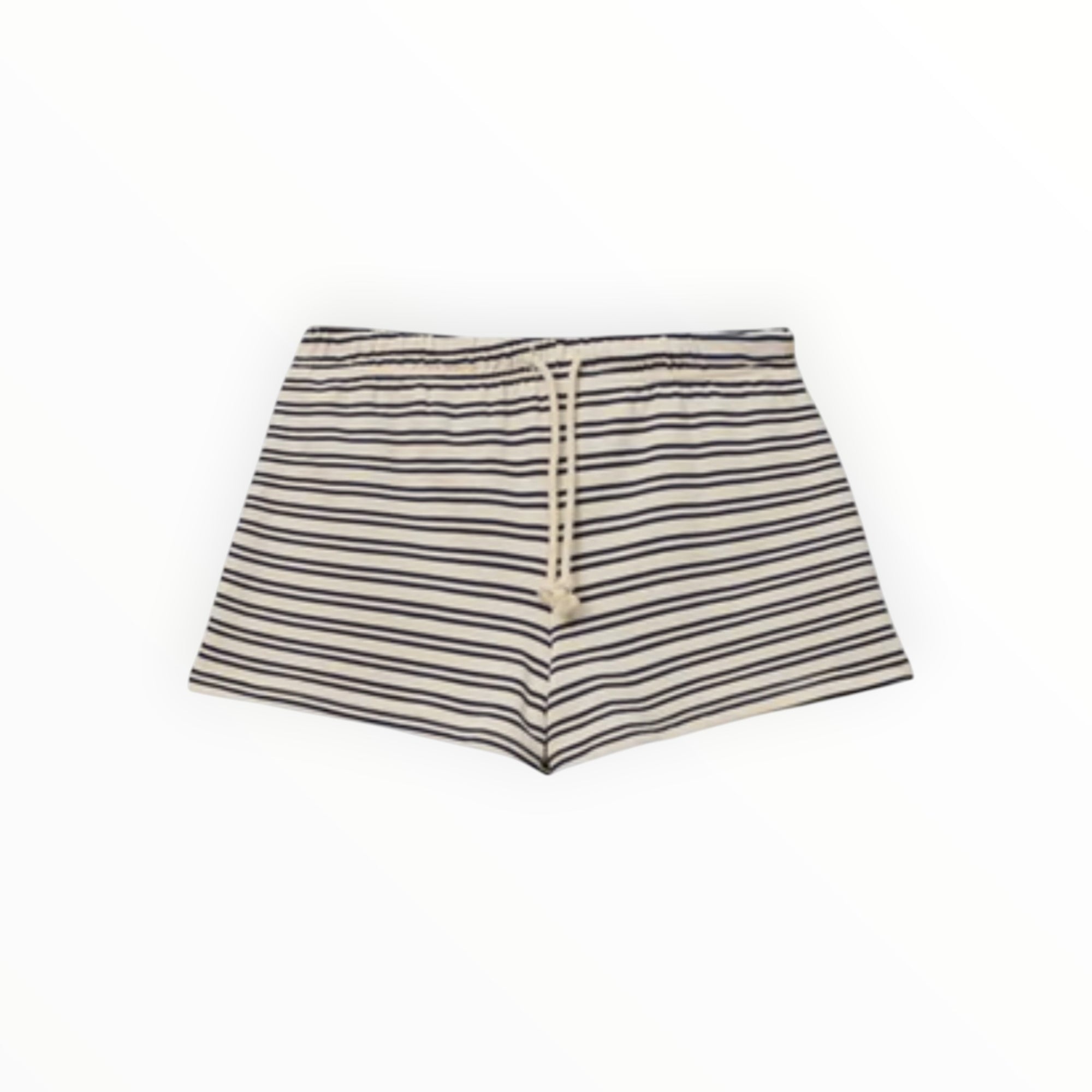 perfectwhitetee Bennie French Terry Short - Navy Stripe