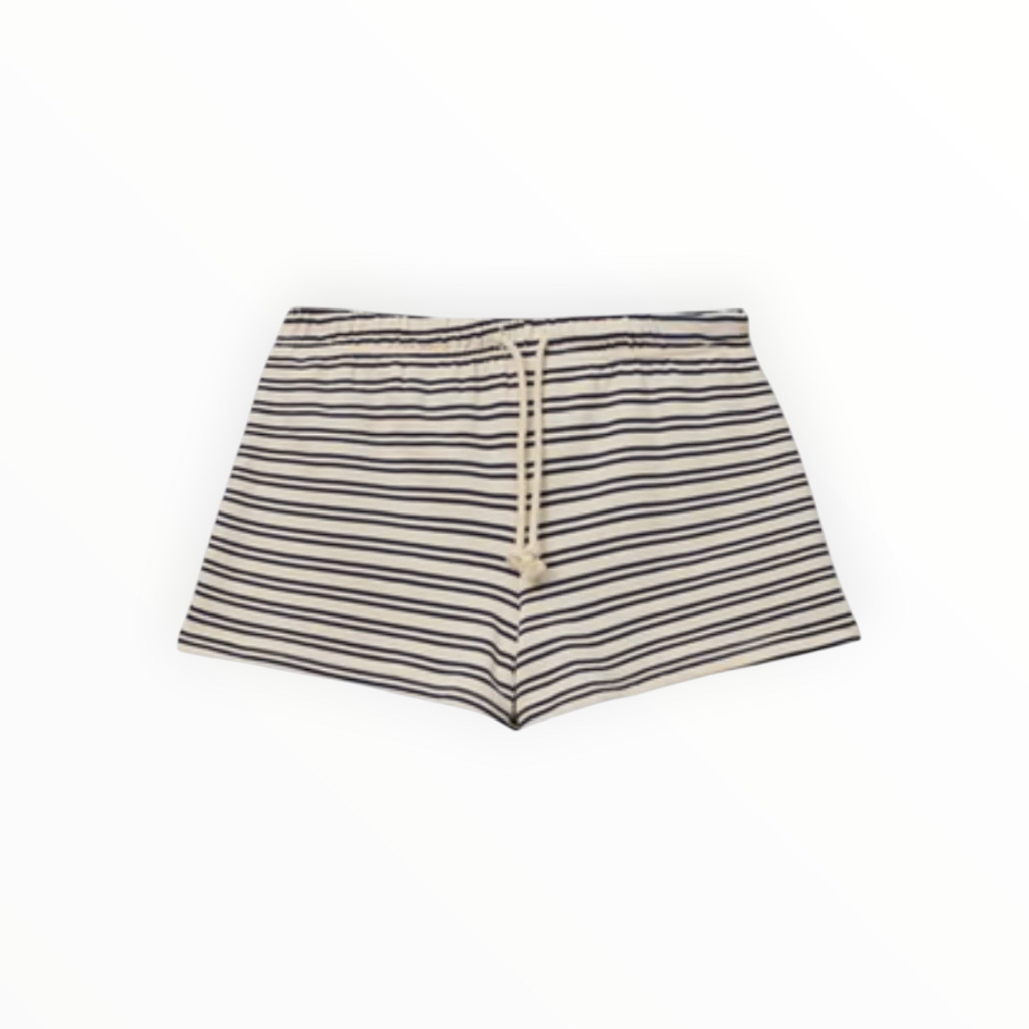 perfectwhitetee Bennie French Terry Short - Navy Stripe