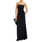 A.L.C. Layla Strapless Pleated Gown - Black