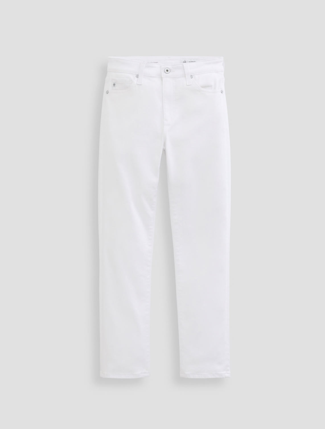 AG Jeans Mari Crop Mid Rise Slim Straight - Gallery White