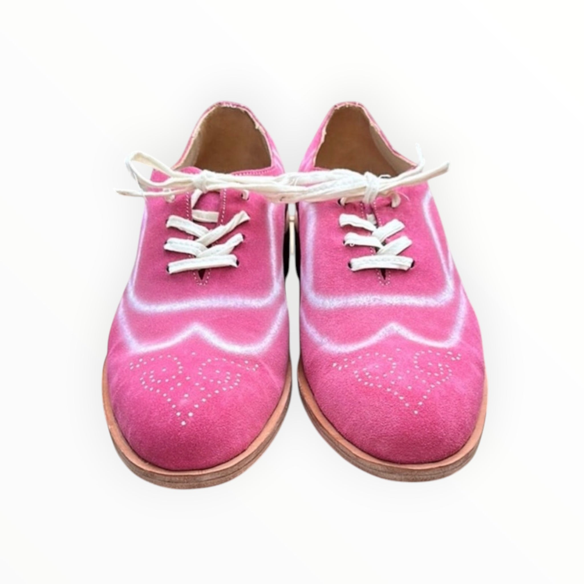 Esquival Handpainted Wingtip - Fuchsia