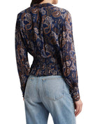 Cleobella Noreen Blouse - Paisley Nutmeg Navy