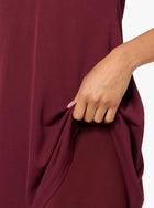 Lacoste x Bandier Roquette 1/4 Zip Performance Tennis Dress - Bordeaux/Light Pink