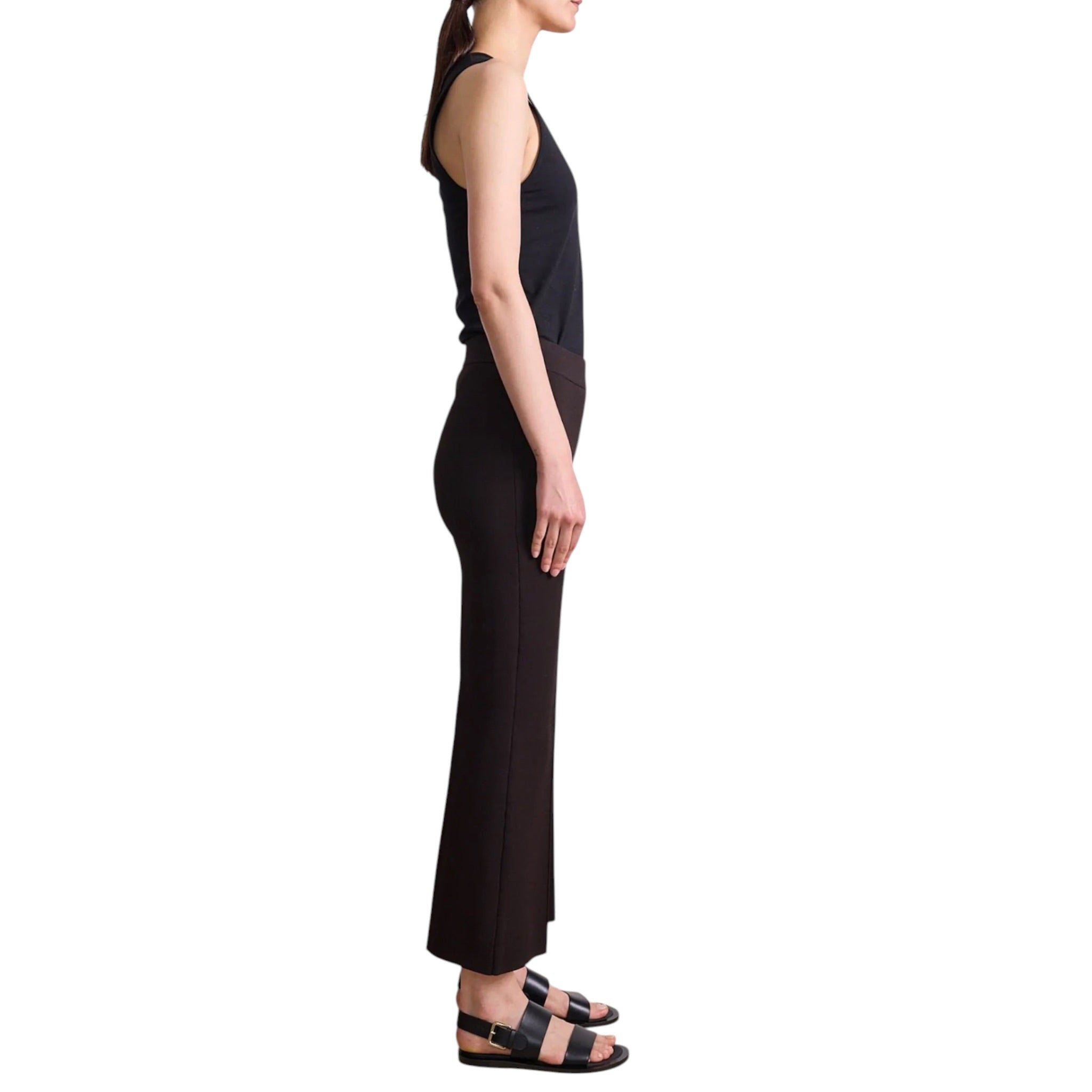 Apiece Apart Rene Pull On Pant - Deep Espresso
