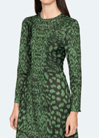 Sea New York Claude Long Sleeve Dress - Green