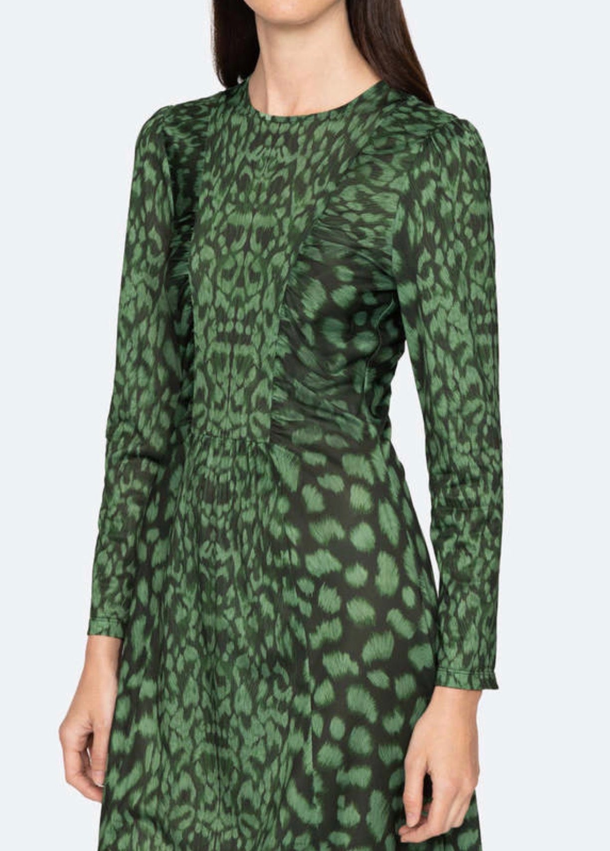 Sea New York Claude Long Sleeve Dress - Green
