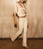 L’Agence Selma Coated Bootcut Jean - French Vanilla