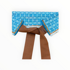 Ninaleuca Woven Tie Belt - Blue/White/Brown
