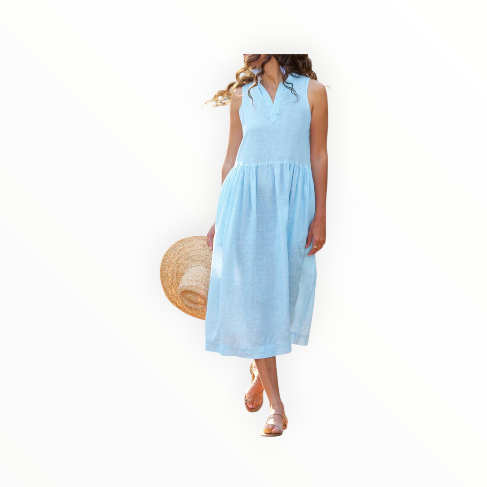 Frank & Eileen Daphne Dress - Turquoise Stripe