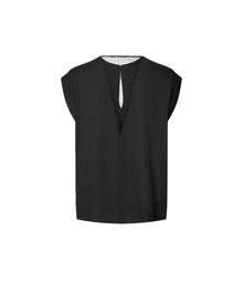 Rabens Saloner Rosalyn Top - Black