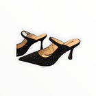 Lola Cruz Opera Crystal Embellished Pump - Black