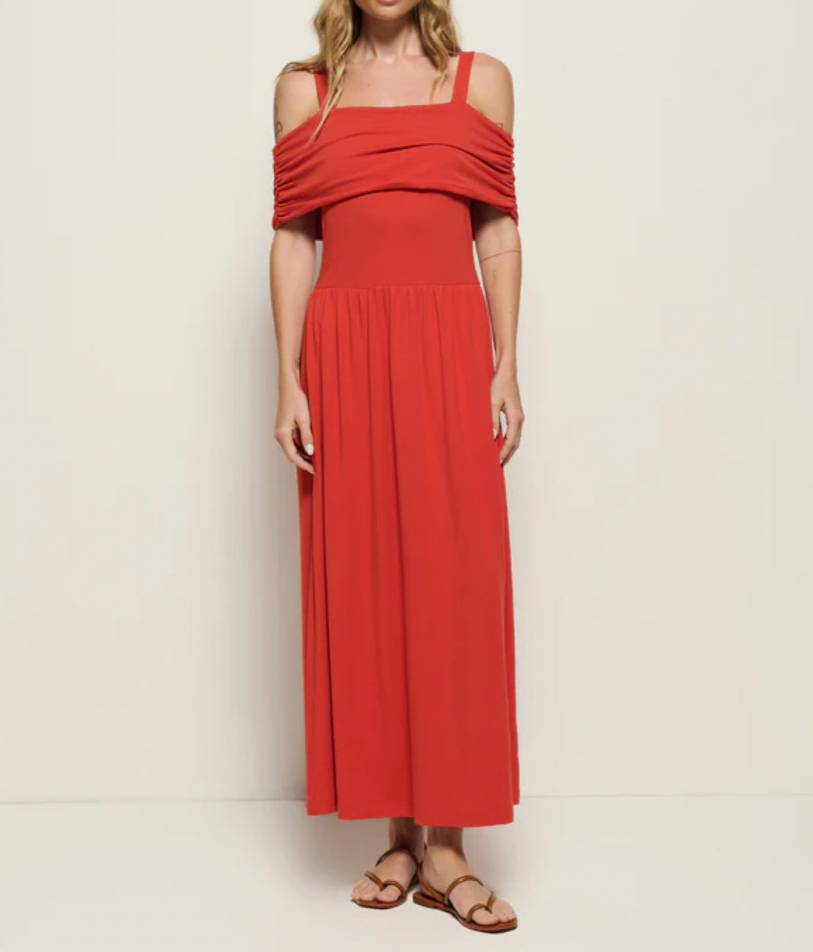 Nation Ltd Tamaira Dress - Aurora Red