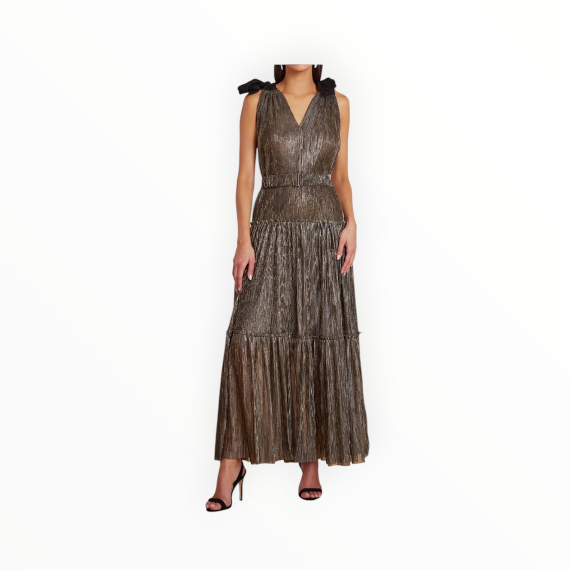 bishop + young LaLa Party Dress - Gold Metallic