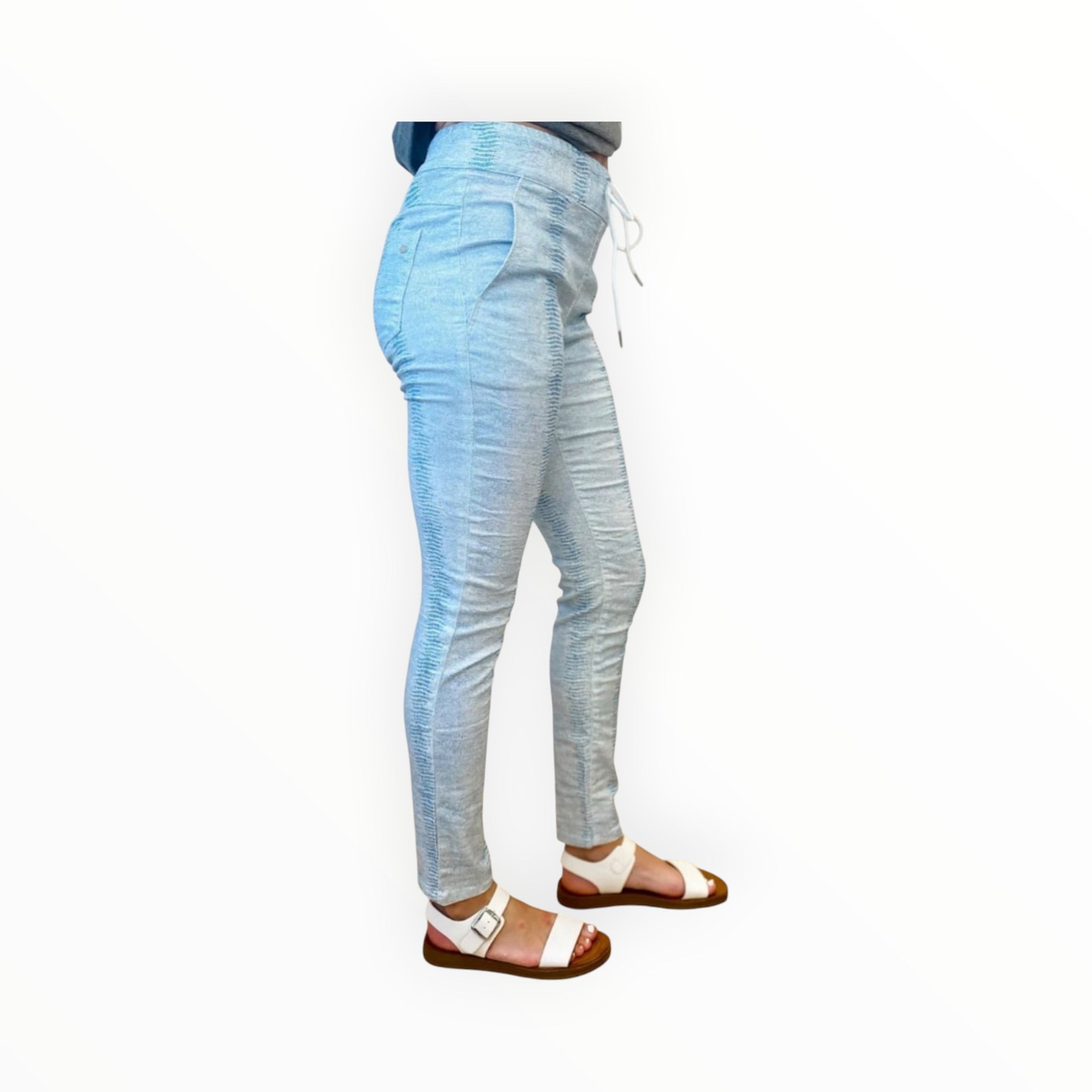 Bevy Flog Limited Collection Shely Snake Pants - Aqua