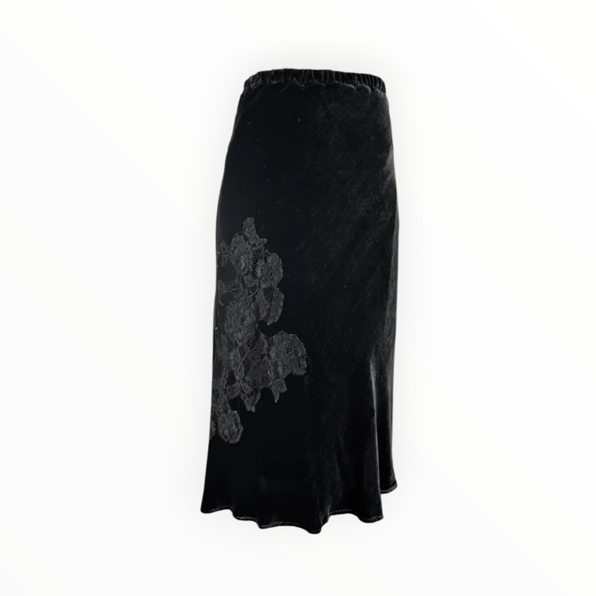Gold Hawk Brigitte Bias Skirt - Black