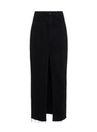 L'Agence Rysa Denim Maxi Skirt - Noir