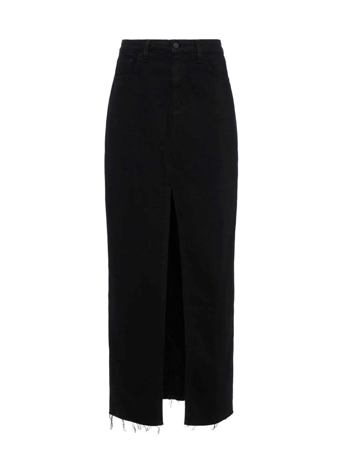 L'Agence Rysa Denim Maxi Skirt - Noir
