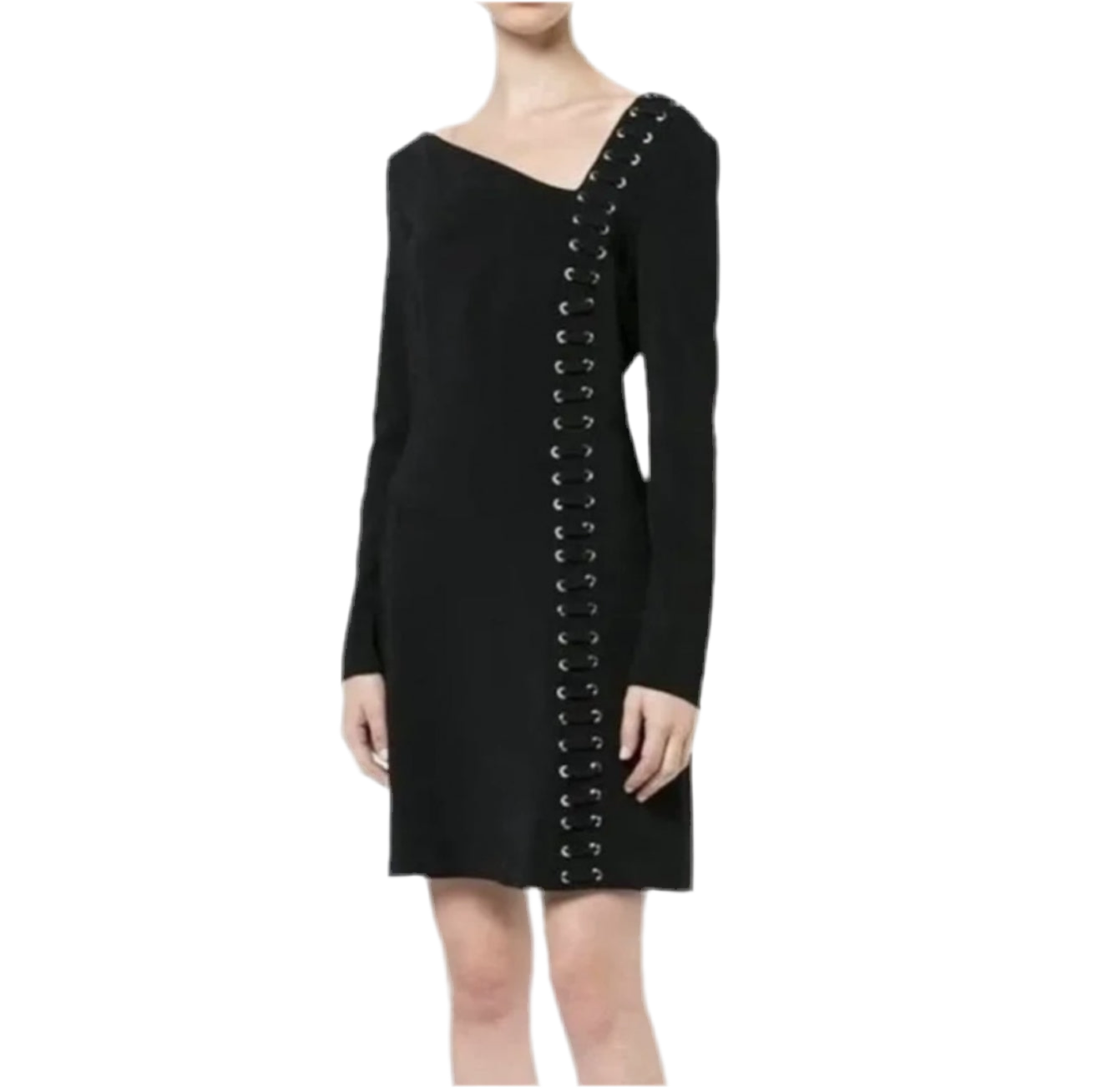 A.L.C. Luca Grommet Lace-Up Dress - Black