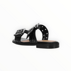GANNI Feminine Buckle Two-Strap Sandals - Black