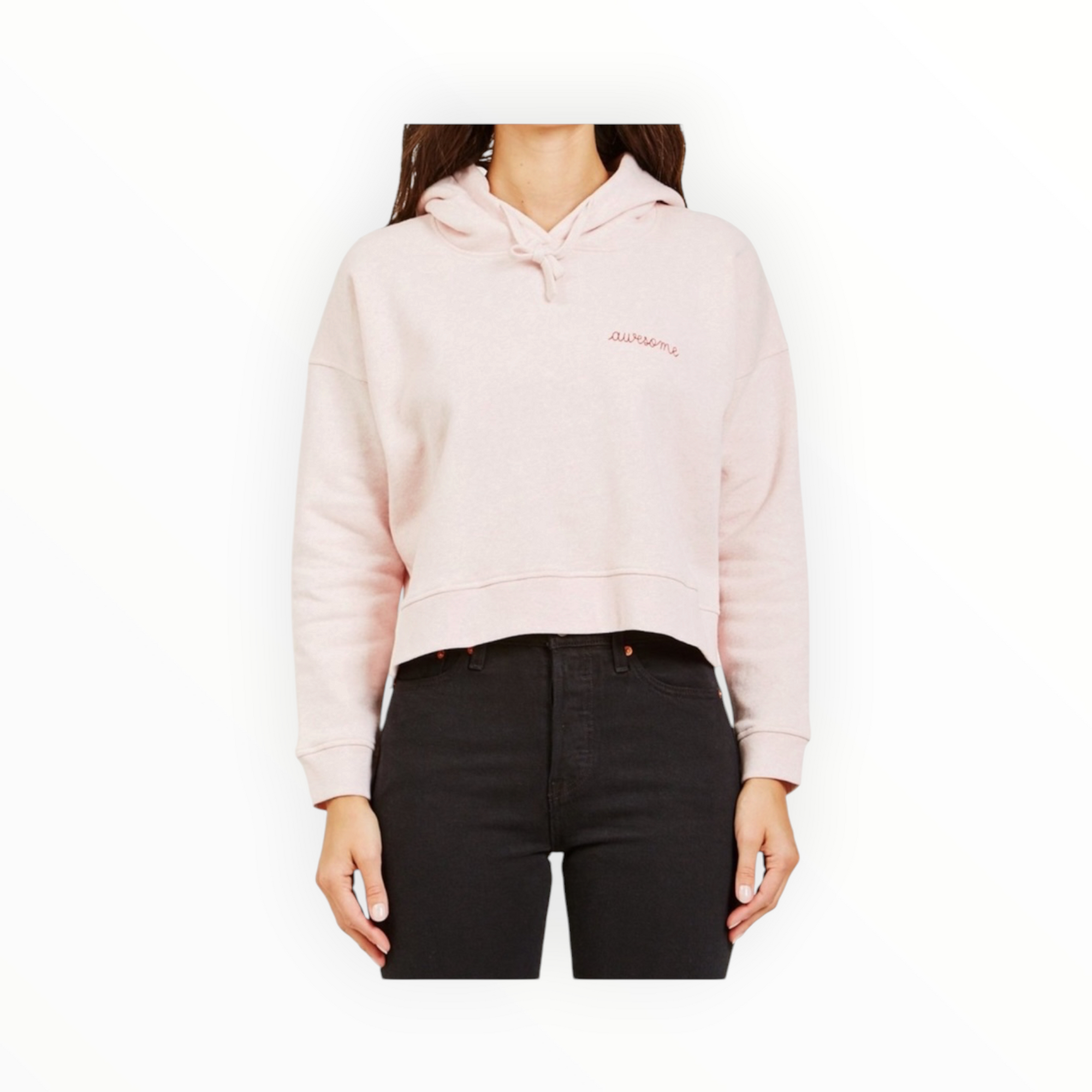 Maison Labiche Awesome Hoodie - Heather Pink