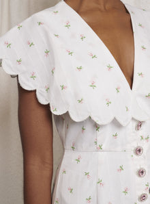 Sister Jane Chamomile Ditsy Scallop Dress