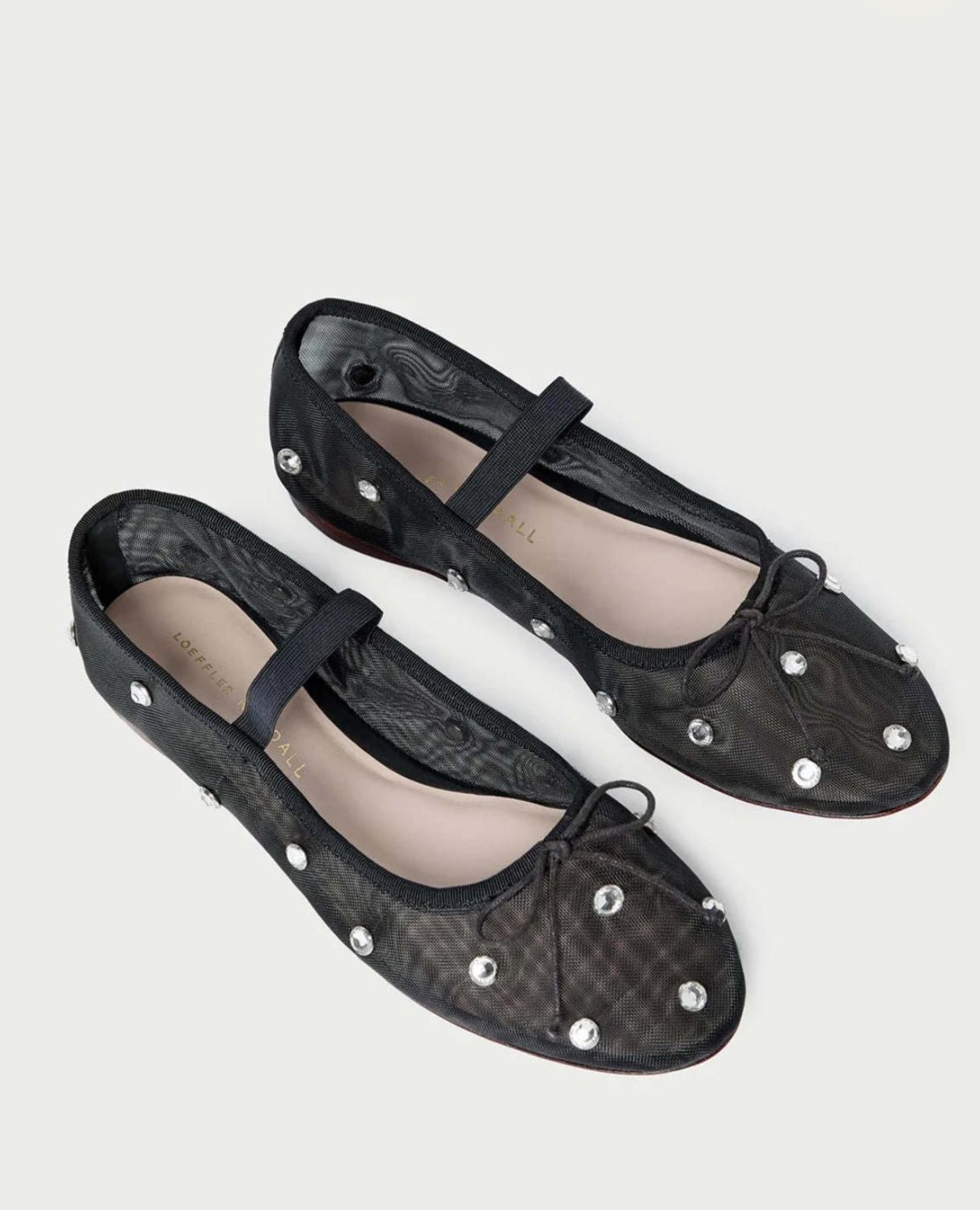 Loeffler Randall Leonie Ballet Flat - Black/Crystal